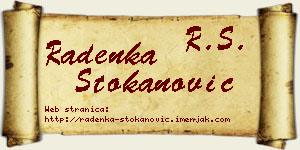 Radenka Stokanović vizit kartica